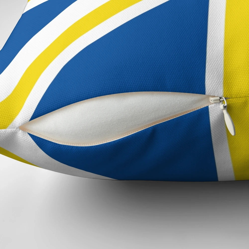 Leeds United Football/Soccer Pillow with Union Jack Flag Design