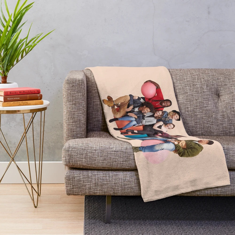 Legacies-inspired plush blanket featuring the characters from the hit CW show