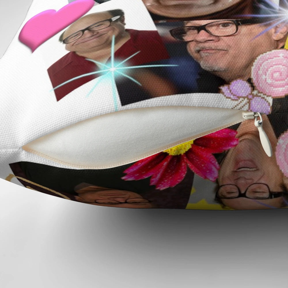 Danny DeVito Pillow - Iconic Hollywood Star Printed on Soft, Plush Cushion
