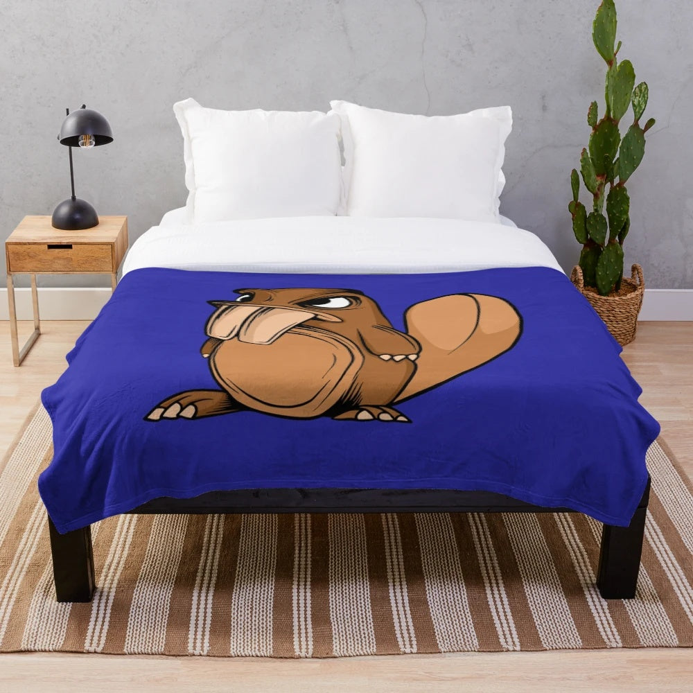 Plush blanket featuring a legendary animal design, perfect for New York Yankees fans