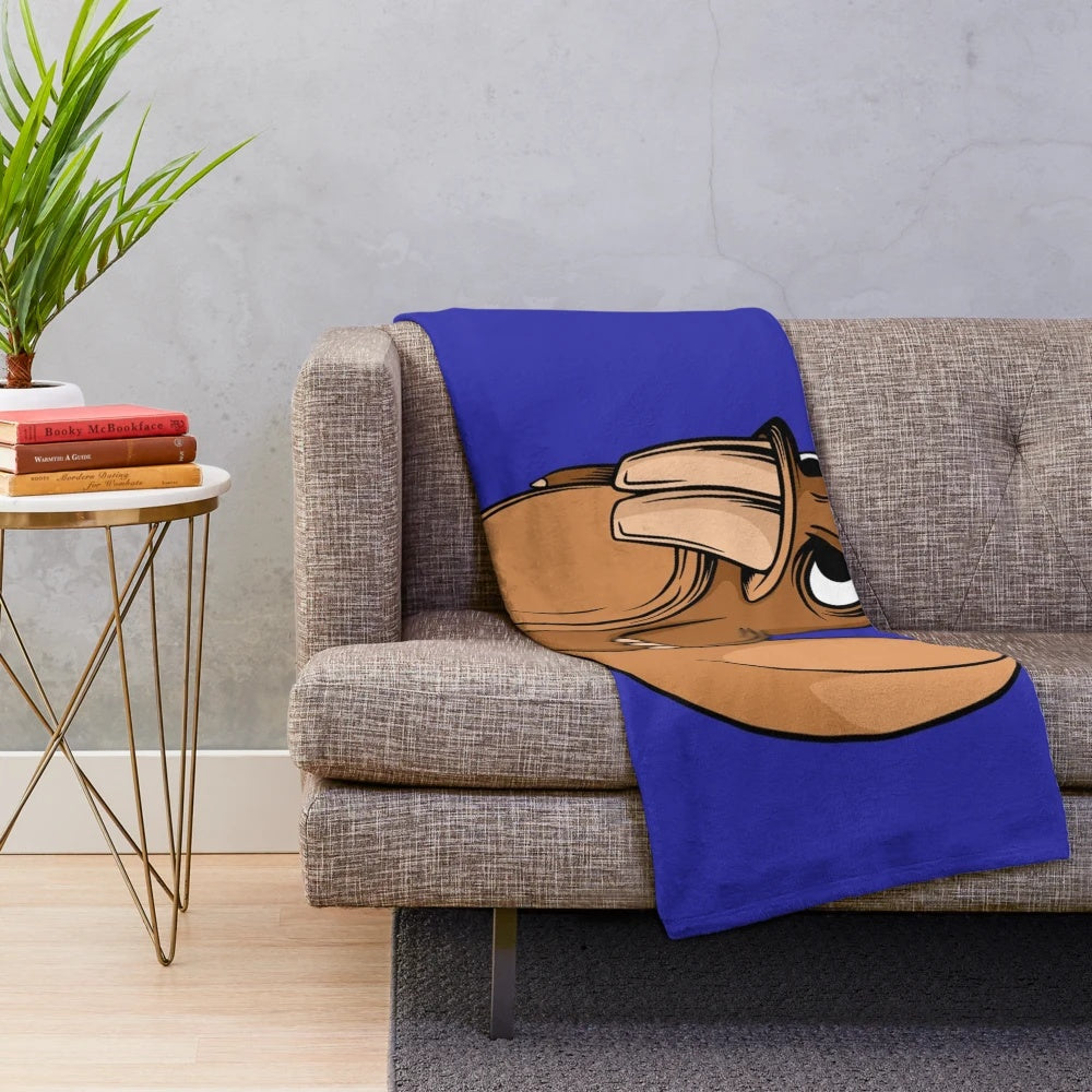 Plush blanket featuring a legendary animal design, perfect for New York Yankees fans