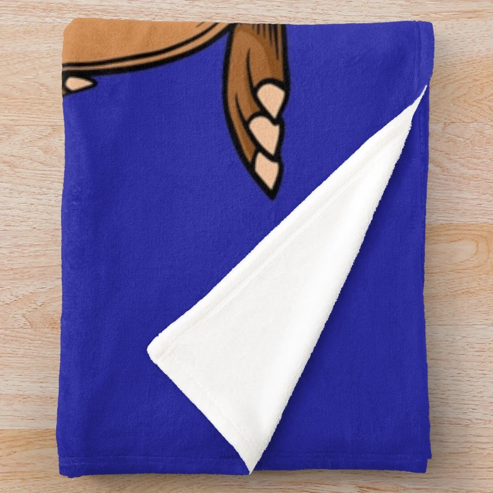 Plush blanket featuring a legendary animal design, perfect for New York Yankees fans