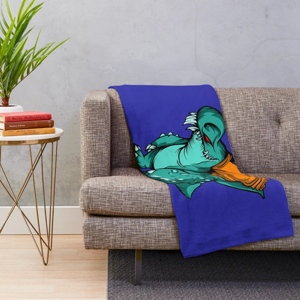 Legendary animal plush blanket with New York Yankees design