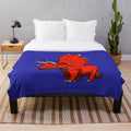 Plush animal blanket featuring a legendary animal design