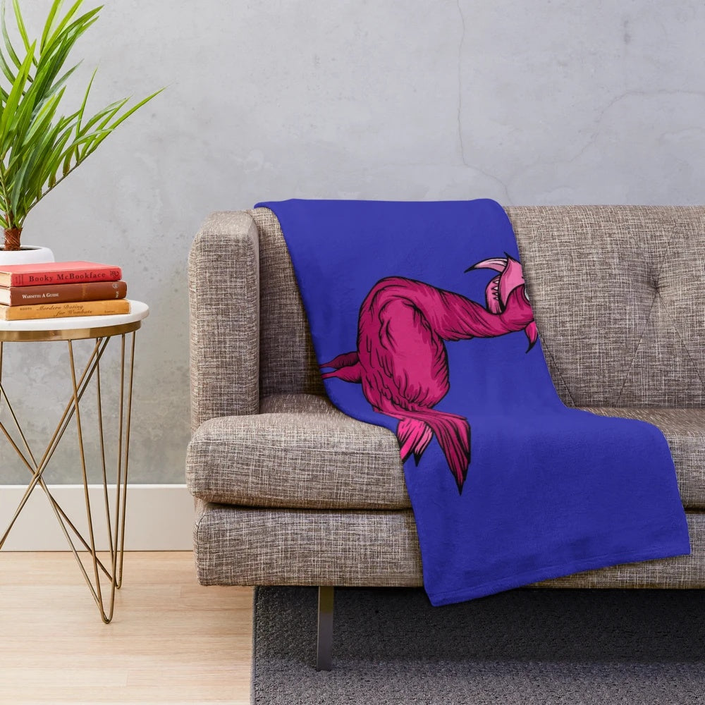 Plush blanket with legendary animal design for Bronx Zoo and New York Yankees fans