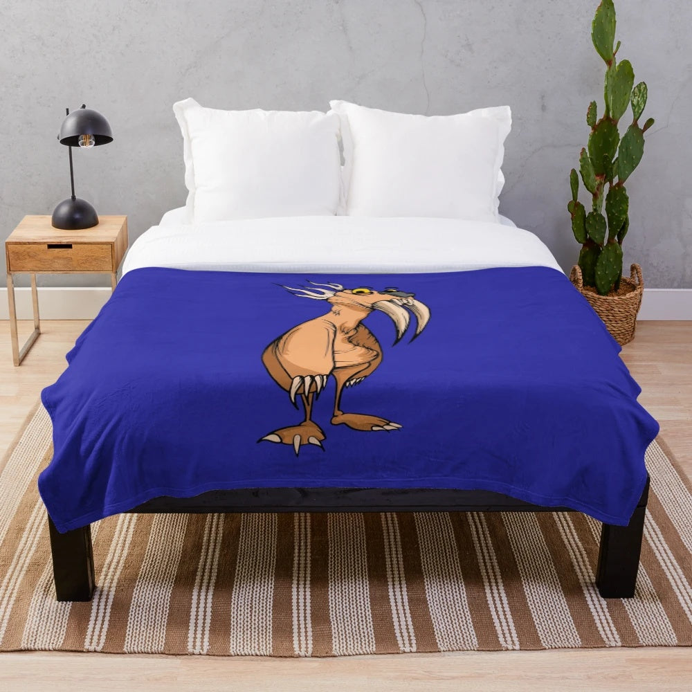 Legendary animal plush blanket with New York Yankees theme
