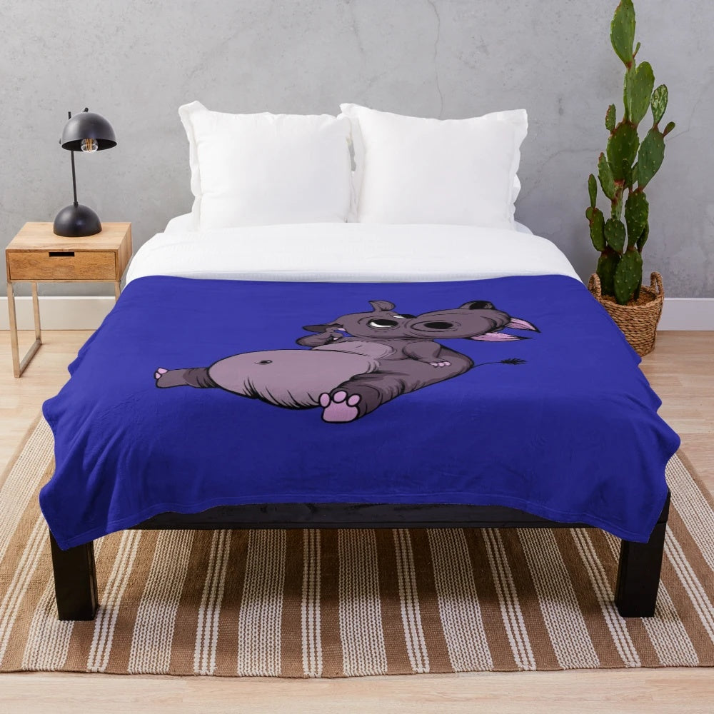 Plush blanket featuring a legendary animal design, perfect for New York Yankees fans
