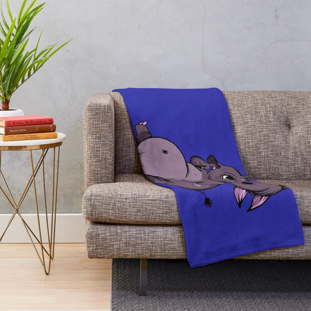 Plush blanket featuring a legendary animal design, perfect for New York Yankees fans