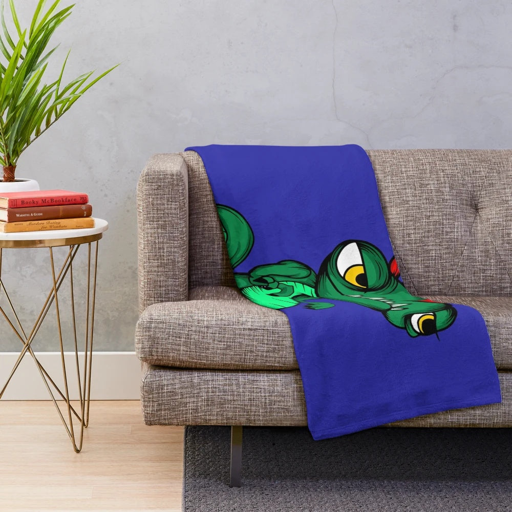 Legendary animal plush blanket featuring New York Yankees symbols
