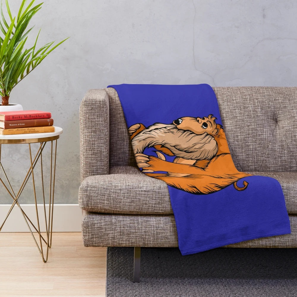 Plush blanket featuring a legendary animal design, inspired by the Bronx Zoo
