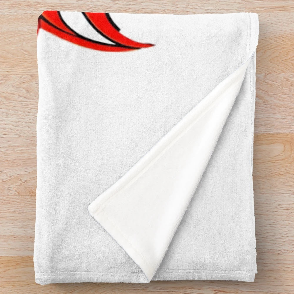 Cozy plush blanket with anime-style illustration of a legendary dragon