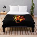Dragon-themed plush blanket with anime-inspired illustration of legendary animals