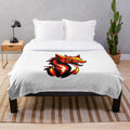 Anime-inspired dragon plush blanket with a cool, legendary fantasy creature illustration
