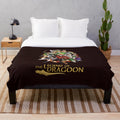 The Legend of Dragoon inspired plush blanket featuring Dart and other main characters
