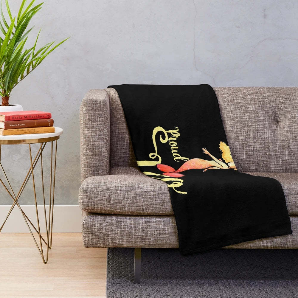 Leo mermaid plush blanket with a cute and legendary animal design