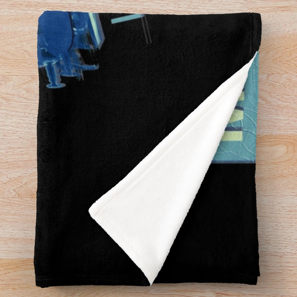 Mallard Pacific Class Steam Locomotive Engine Plush Blanket