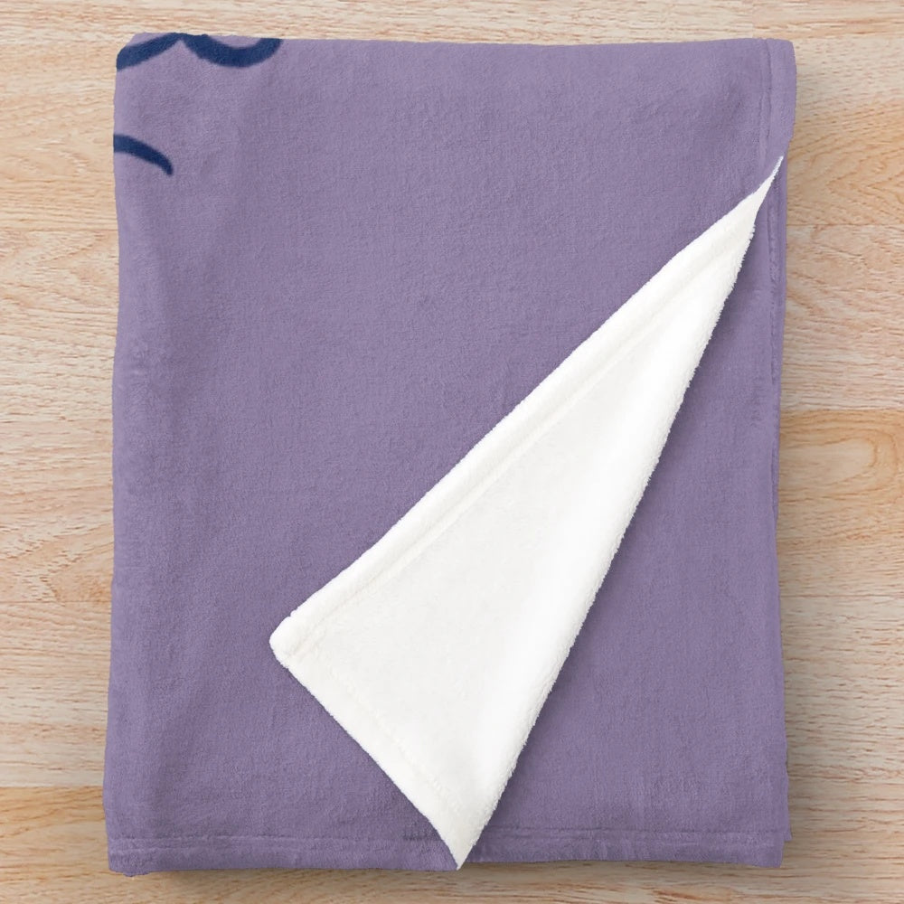 Soft and cozy mermaid plush blanket featuring a feminist design
