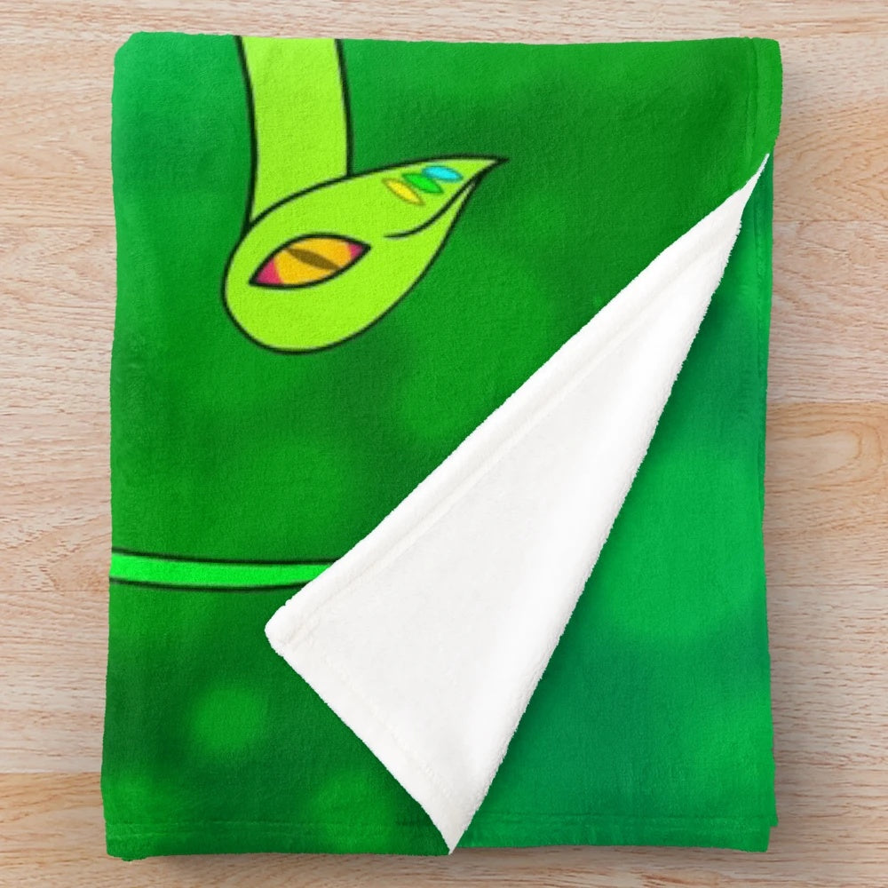 Soft and cozy plush blanket featuring a legendary fantasy serpent design, perfect for spring
