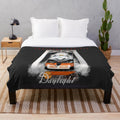 Detailed plush blanket featuring the iconic Southern Pacific 4449 Daylight steam locomotive