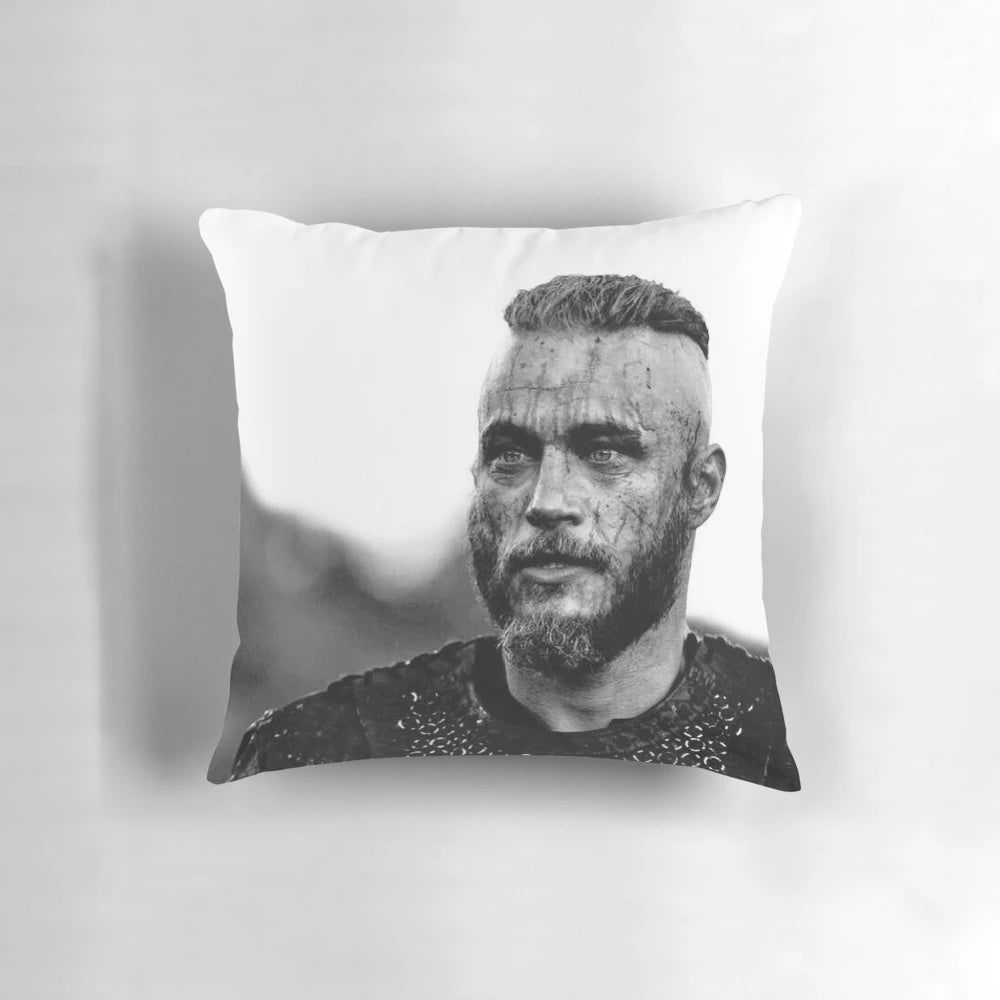 Ragnarr Loðbrok Viking Pillow for Scandinavian Inspired Home Decor