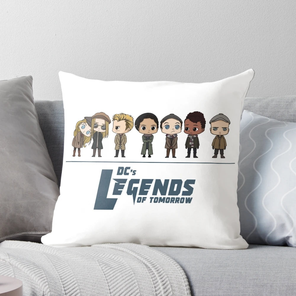 Legends of Tomorrow Chibi Pillow, featuring the cast of the Arrowverse TV show