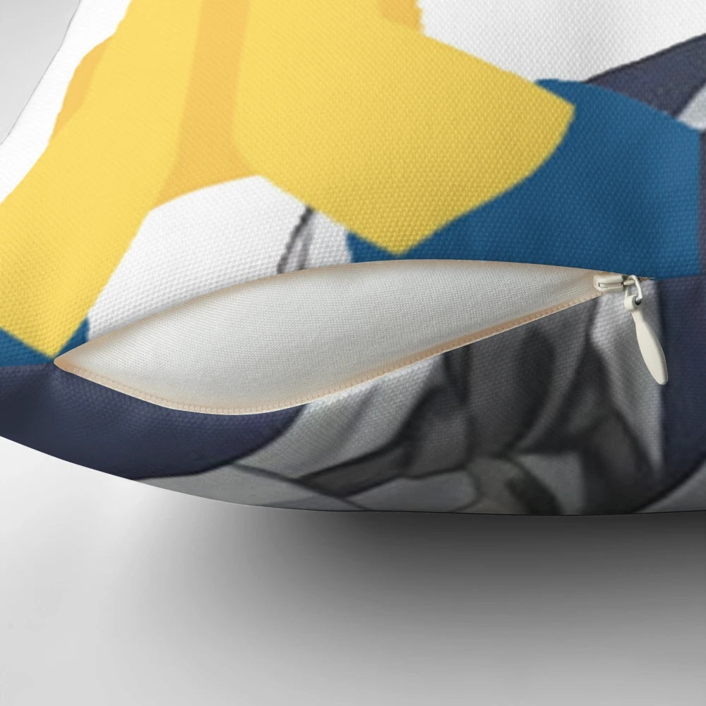 Legosi character from Beastars anime-inspired decorative pillow with a dank meme design