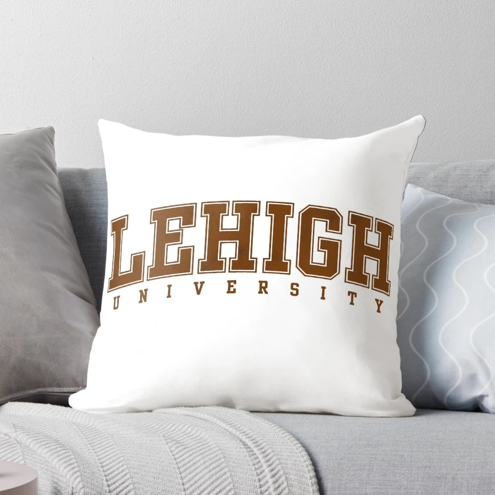 Lehigh University Mountain Hawks Pillow featuring the Lehigh University logo and mascot