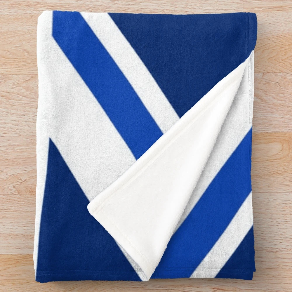 Leicester-inspired Union Jack design on a soft, plush blanket