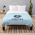 Leola Pirates alumni plush blanket with school logo