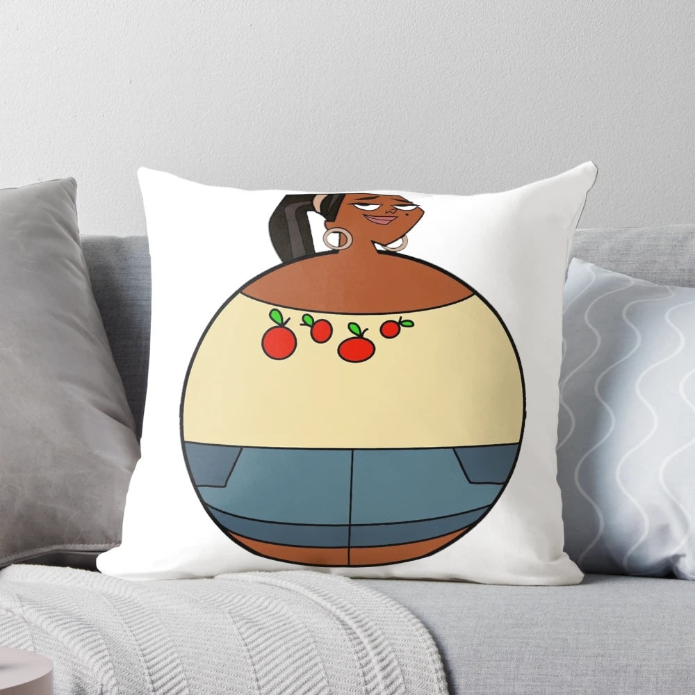 Leshawna Ball from Total Drama printed on a soft, plush pillow