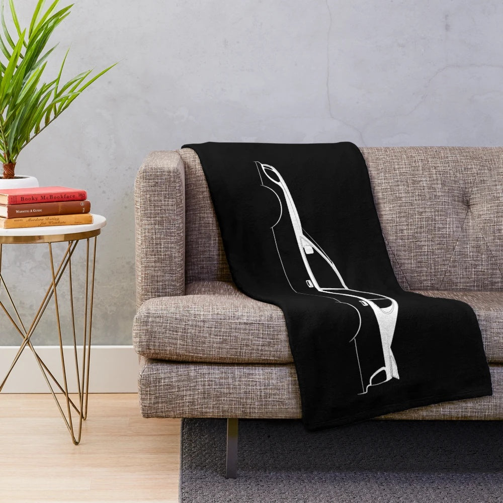 Lexus GS 430 silhouette plush blanket