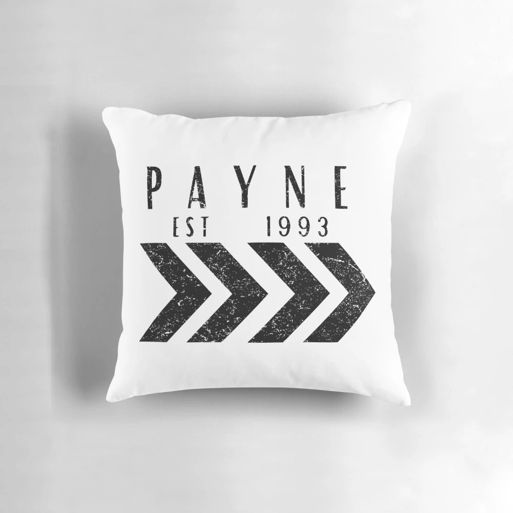 Liam Payne Farewell Pillow, featuring a tribute design to the singer's 2024 tour.