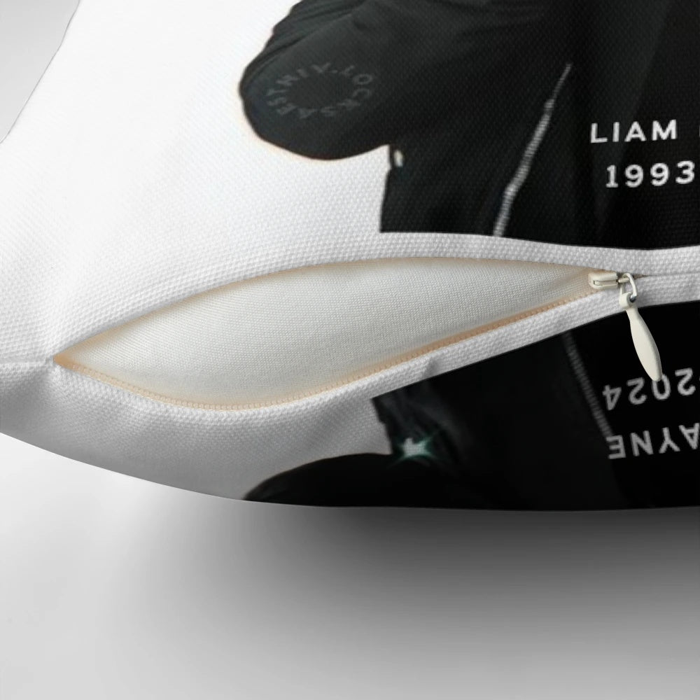Liam Payne One Direction Pillow featuring the singer and his former band