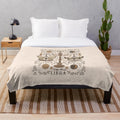 Libra Celestial Plush Blanket - Astrology Inspired Cozy Throw