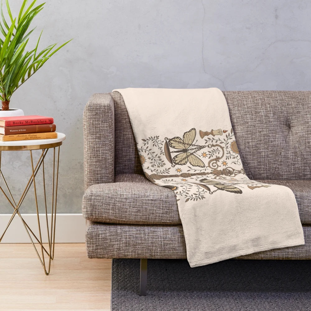 Libra Celestial Plush Blanket - Astrology Inspired Cozy Throw