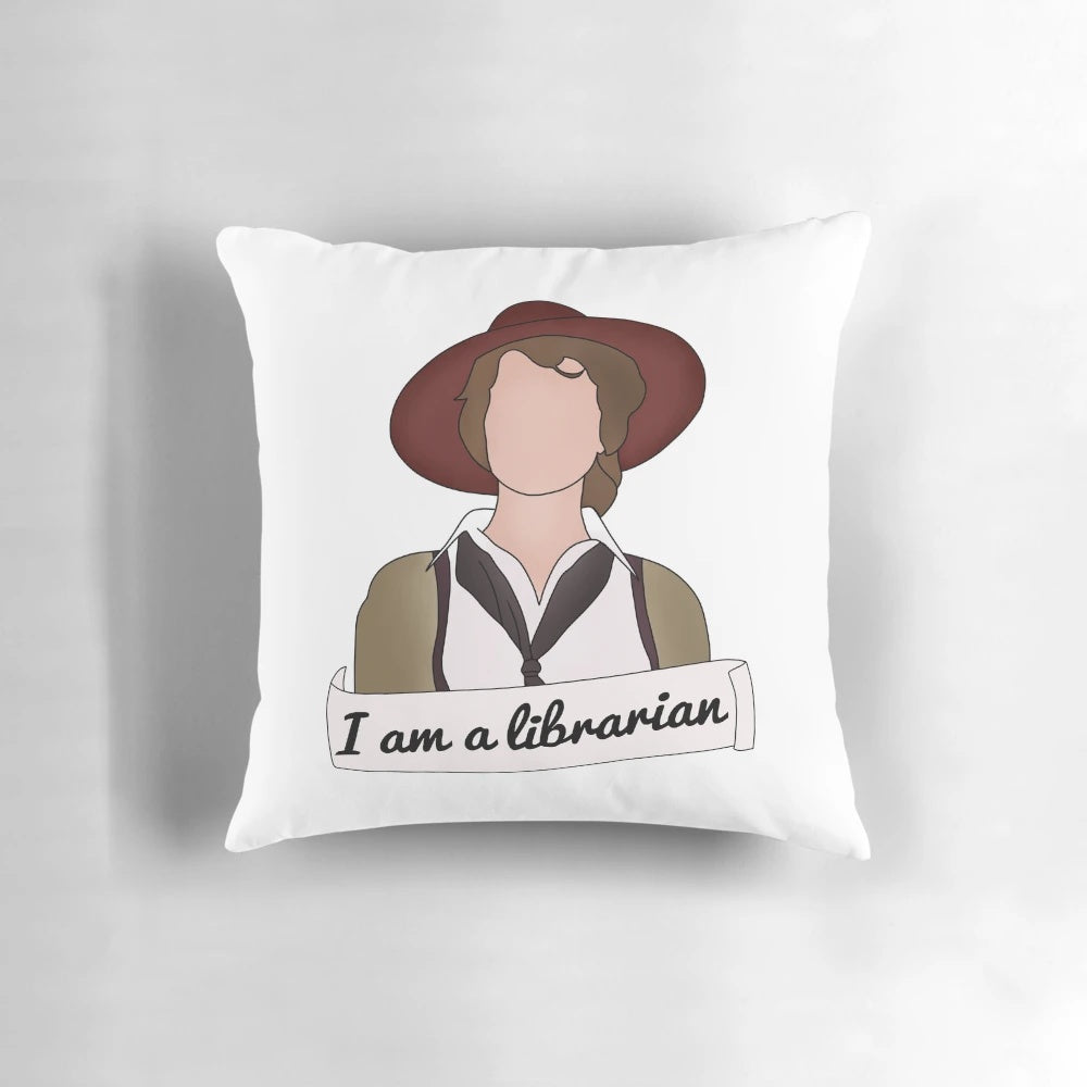 Soft, plush pillow with The Mummy movie character Evelyn Carnahan design