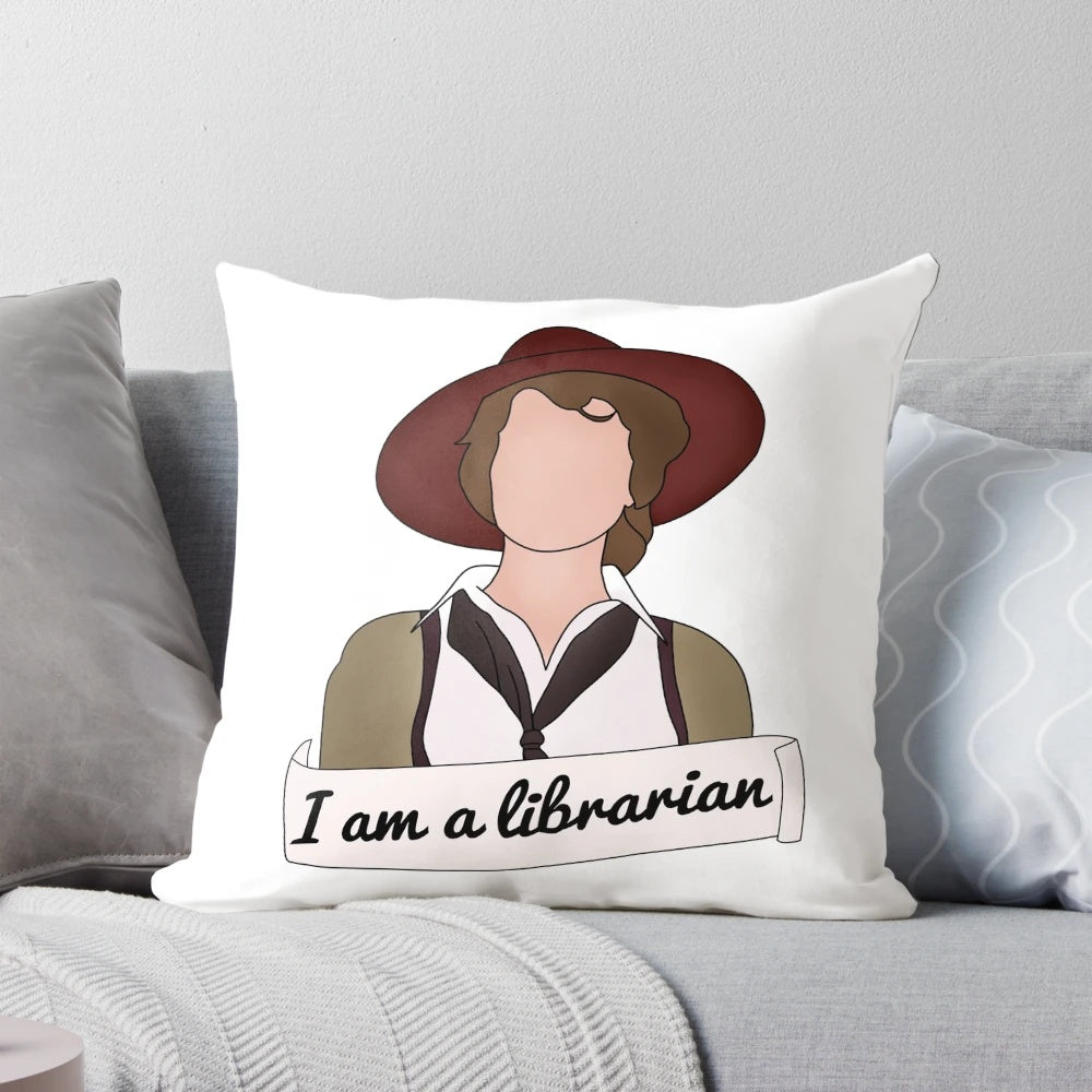 Soft, plush pillow with The Mummy movie character Evelyn Carnahan design