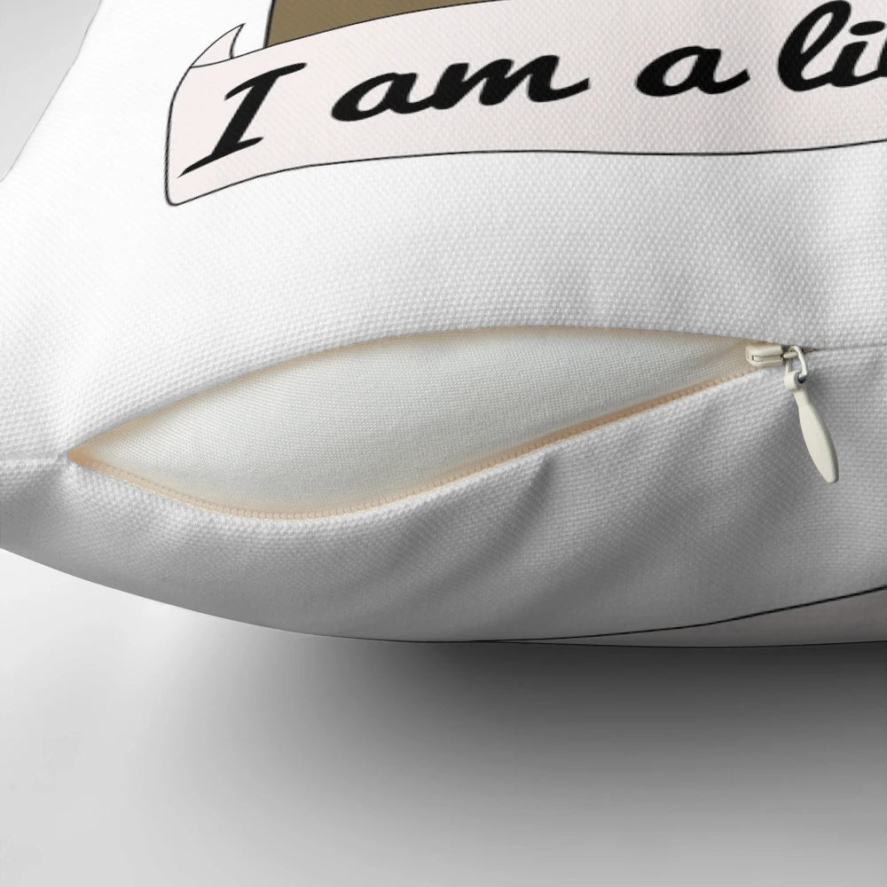 Soft, plush pillow with The Mummy movie character Evelyn Carnahan design