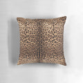 Luxurious leopard print pillow with realistic pattern for a wild, nature-inspired look