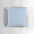 Light steel blue decorative pillow on couch