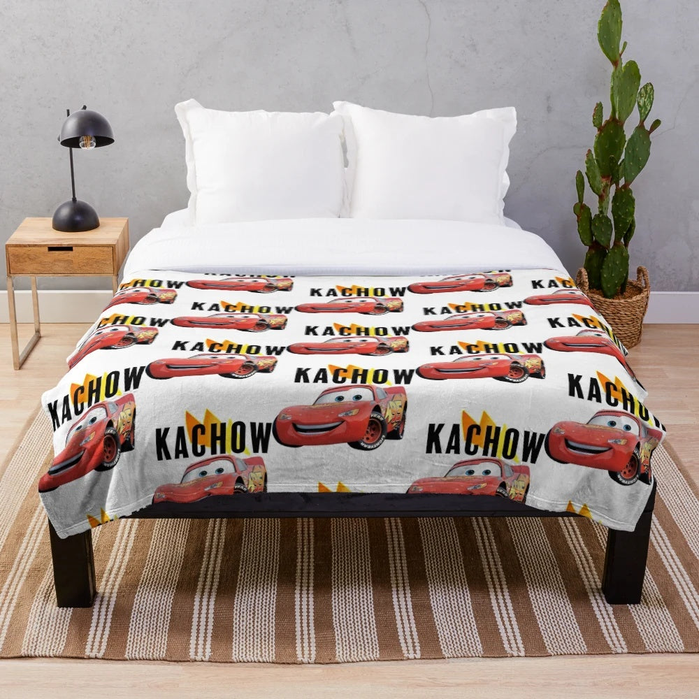 Lightning McQueen Kachow Plush Blanket