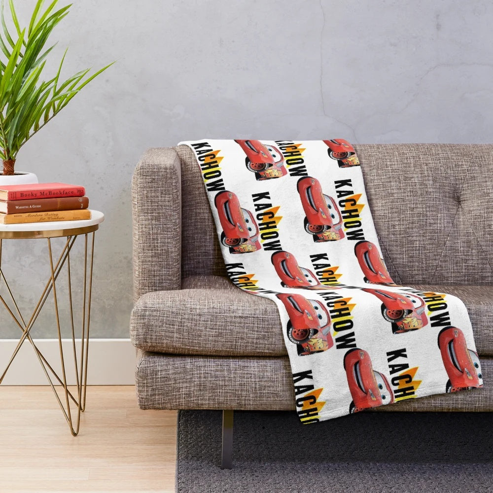 Lightning McQueen Kachow Plush Blanket