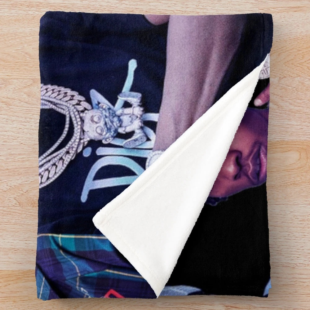 Lil Baby collage poster design 2021 plush blanket