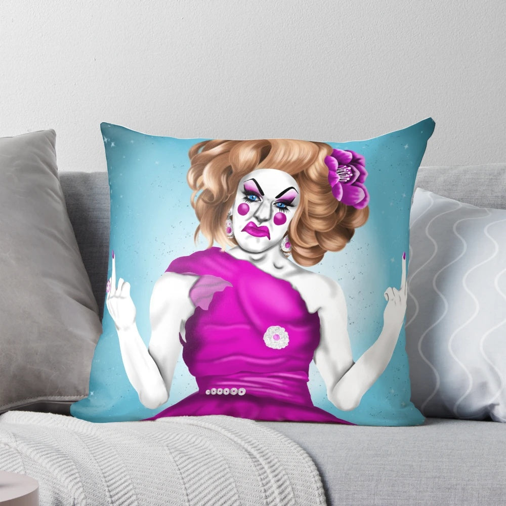 Lil Poundcake drag queen inspired decorative pillow