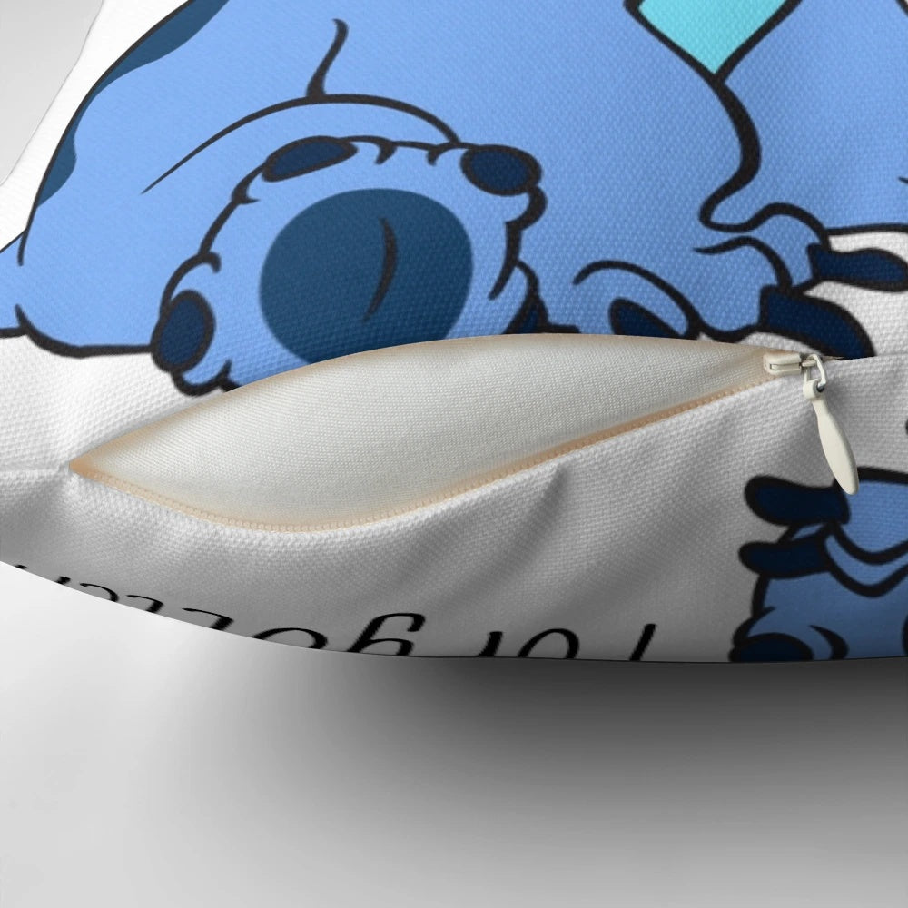 Lilo and Stitch Pillow with Inspirational Quotes