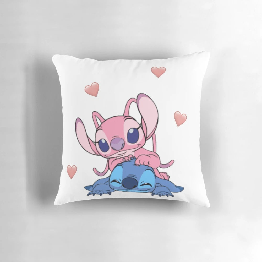 Soft, plush Lilo and Stitch pillow for a cozy, Disney-inspired bedroom