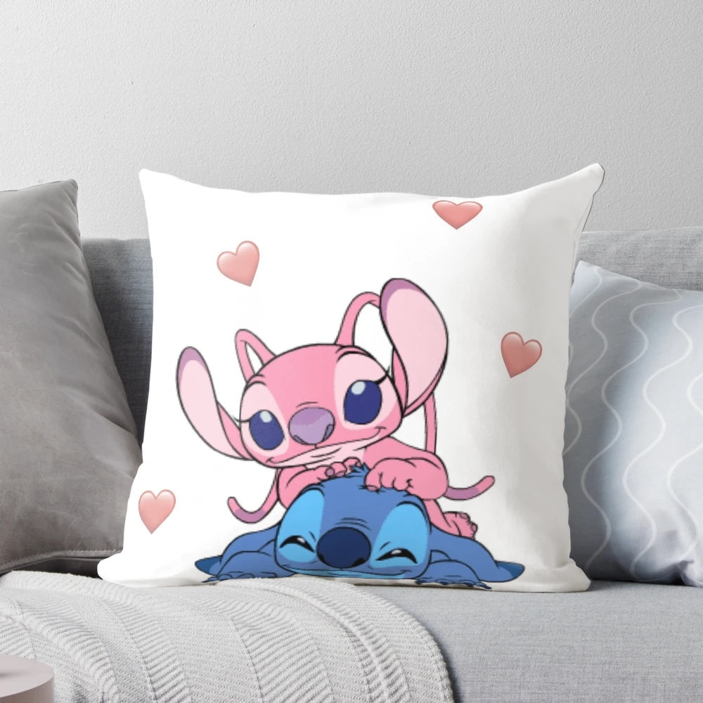 Soft, plush Lilo and Stitch pillow for a cozy, Disney-inspired bedroom