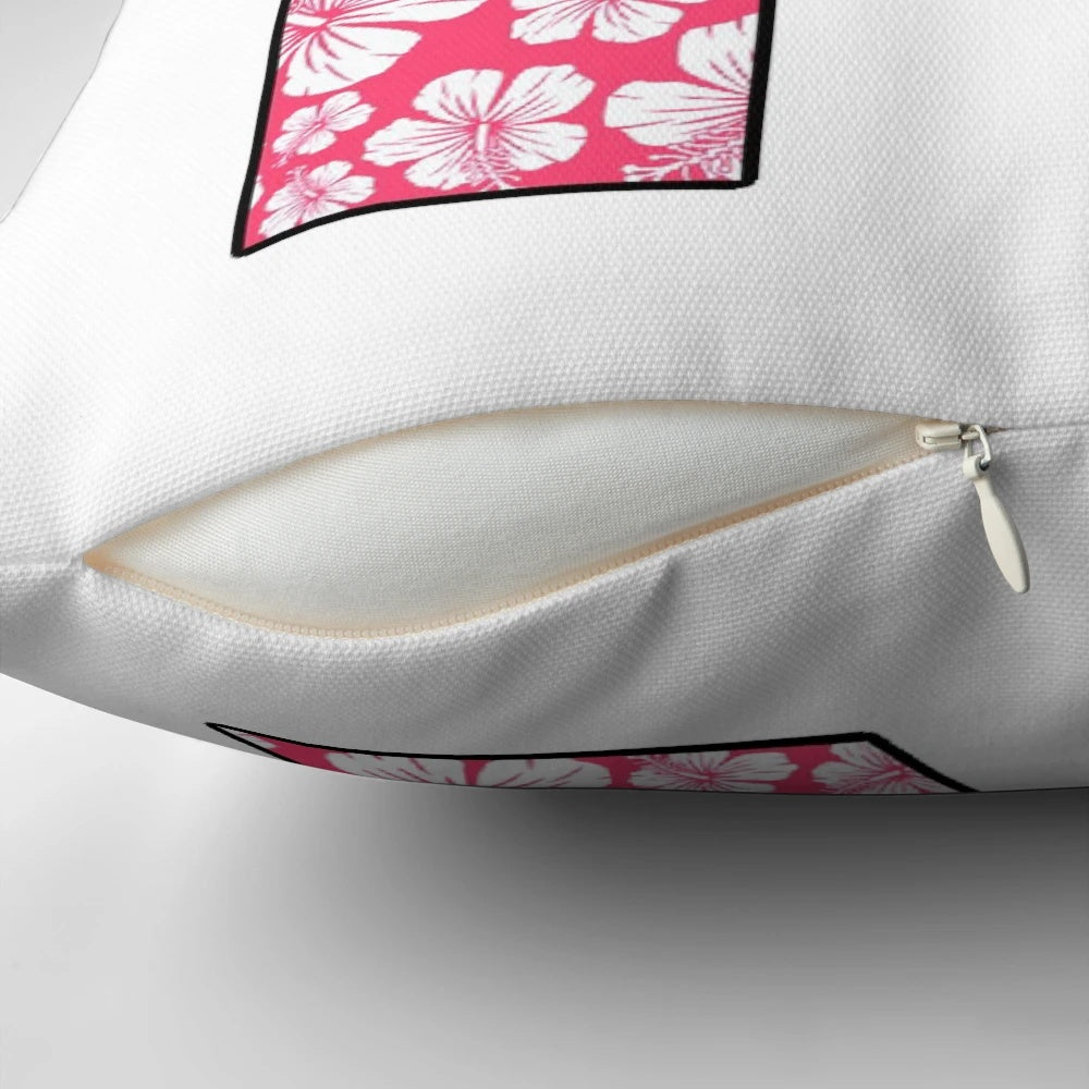Lilo & Stitch themed decorative throw pillow featuring the letter K