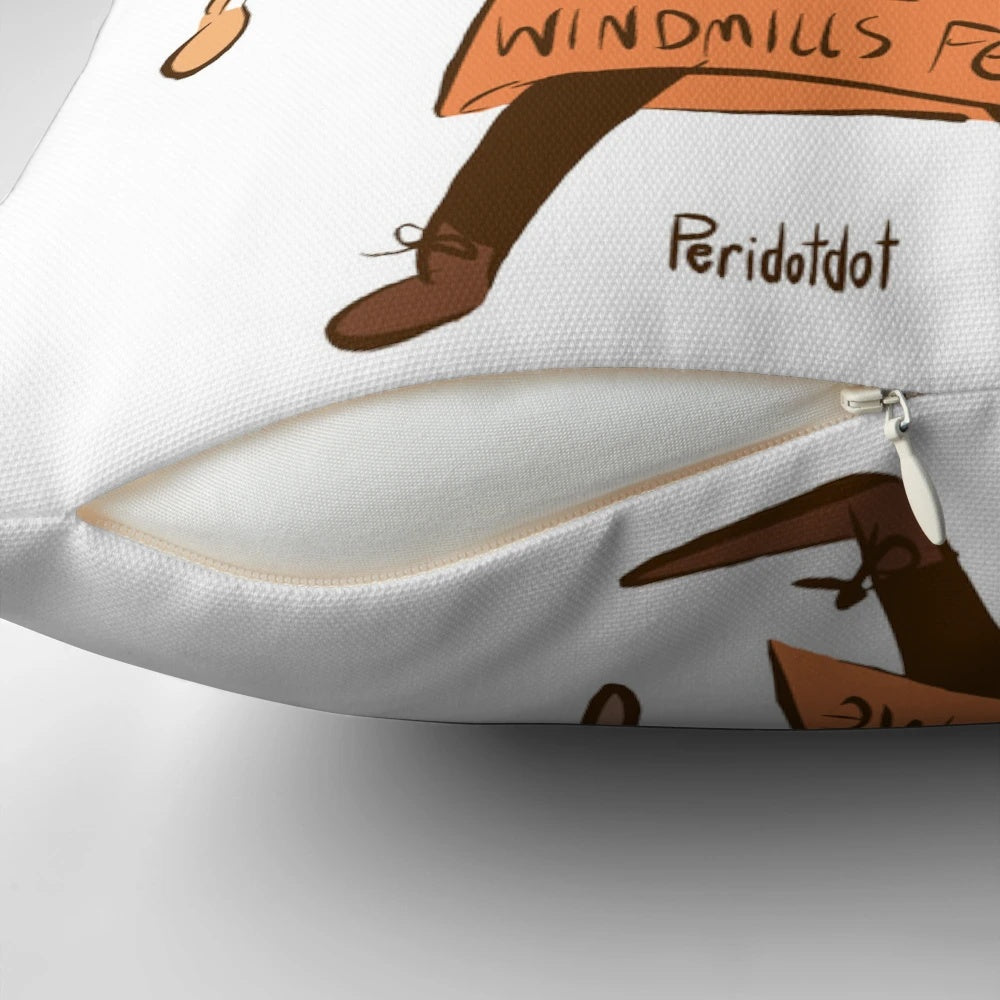 Don Quixote character from Limbus Company, a Project Moon game, featured on a high-quality pillow.