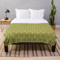 Backrooms-themed plush blanket with liminal space design